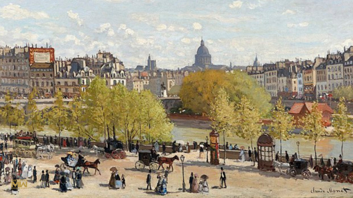 The Quai du Louvre, 1867 painting by Claude Monet depicting the Seine and Parisian life near the Louvre Museum